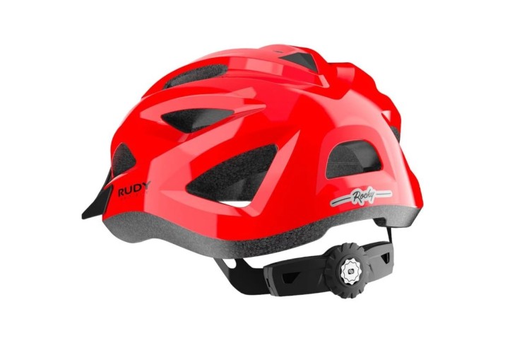 Casque enfant Rocky red shiny